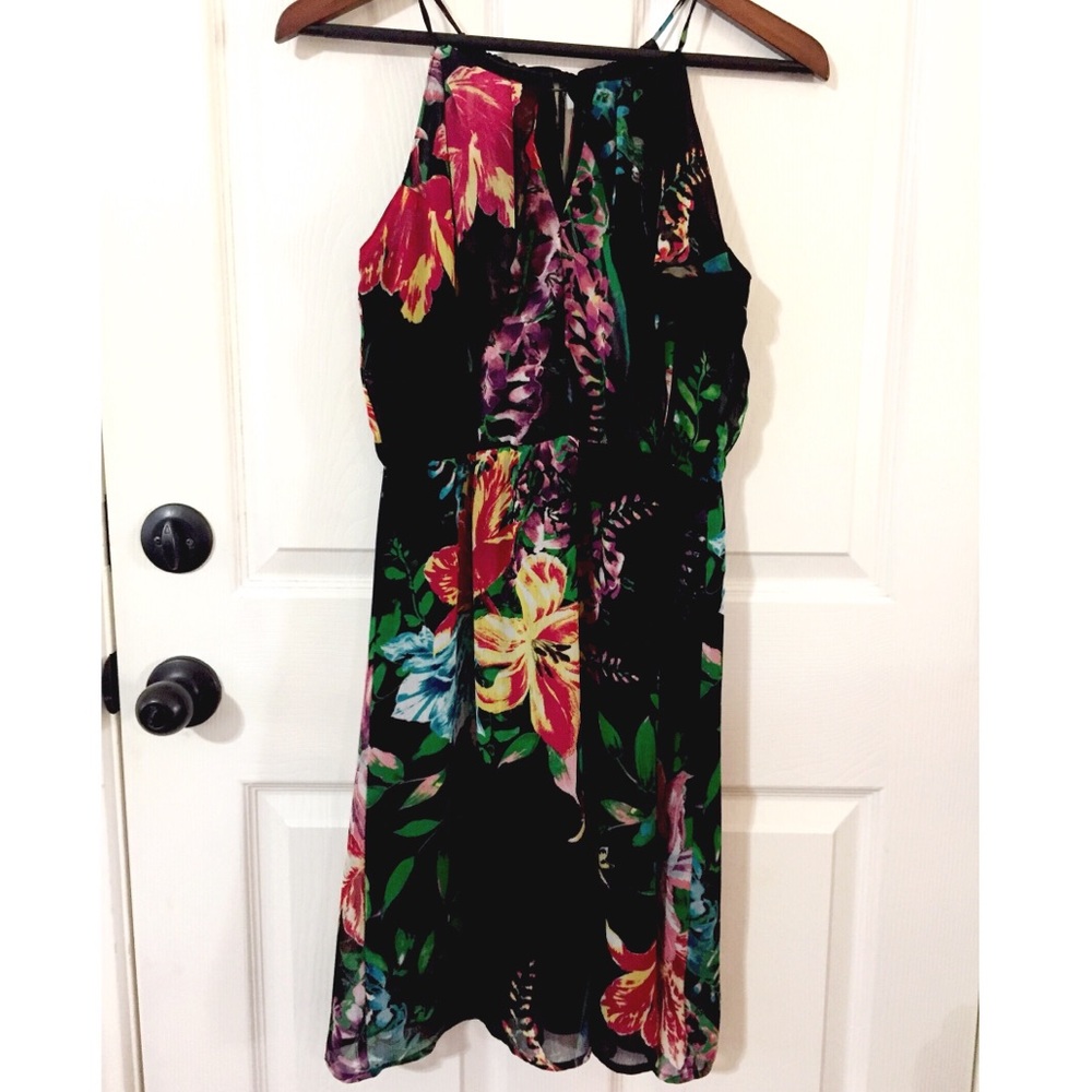 Floral print dress